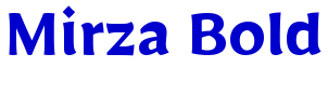 Mirza Bold шрифт